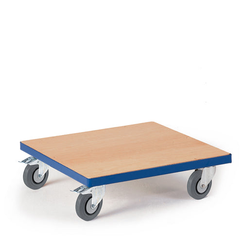 ROLLCART 03-4037 Großer Kistenroller mit Holzladefläche