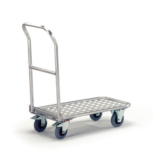 ROLLCART Alu-Magazinwagen/Klappbügel, 150 kg Tragkraft