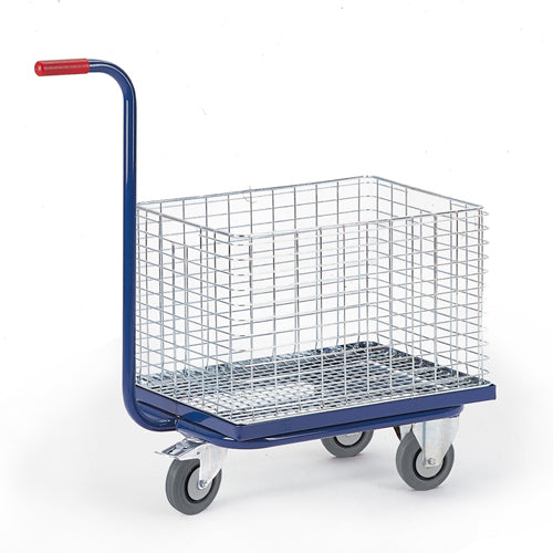 ROLLCART Dreiradgriffroller für Drahtkorb/Eurokasten