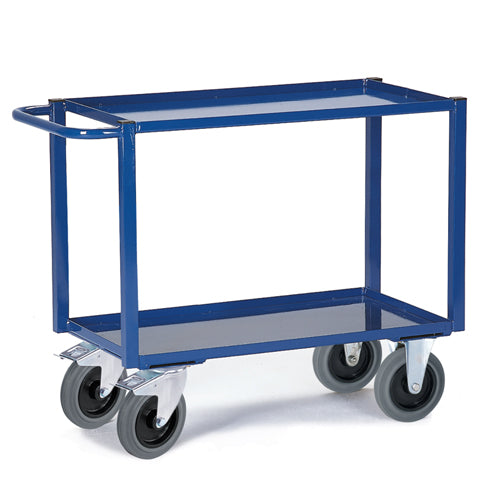 ROLLCART Tischwagen mit Blechwannen, 400 kg Tragkraft