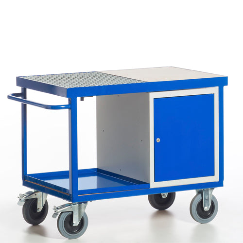 ROLLCART 07-4312 Umwelt-Werkstattwagen mit Stahlschrank