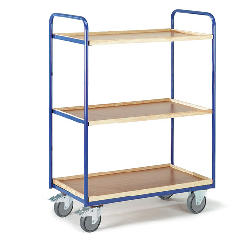 ROLLCART Etagenwagen drei Kästen, 250 kg Tragkraft