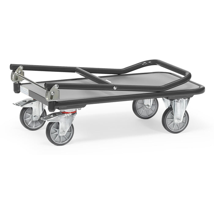 Fetra Klappwagen "GREY EDITION" 250 kg, Schiebebügel auf Plattform klappbar