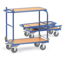 Fetra Transportwagen mit zwei Holzplattformen, klappbar, 200 kg