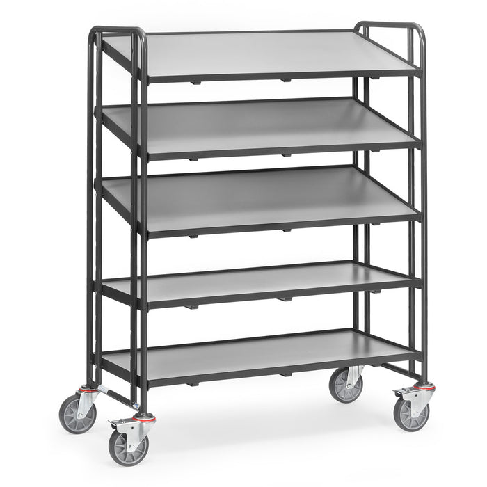 Fetra 1384/7016 Eurokastenwagen "GREY EDITION", 300 kg, fünf Etagenrahmen aus Holz, 13 mm Rand