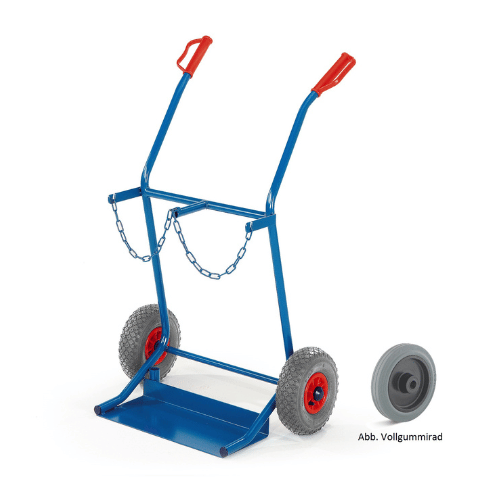 ROLLCART Stahlflaschenkarre, 2x 20 Liter-Flaschen