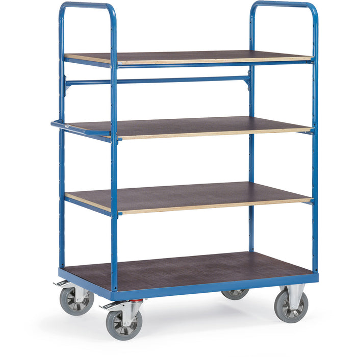Fetra schwerer Etagenwagen mit vier Holzböden, 1800 mm hoch