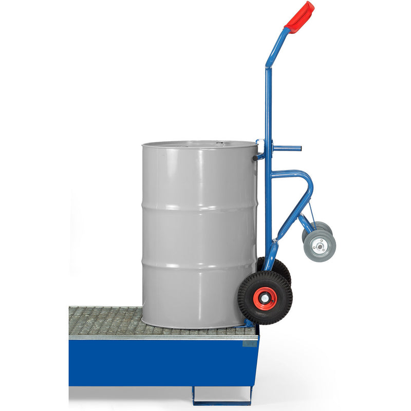Fetra Fasskarre, 300 kg, mit zwei Stützrädern