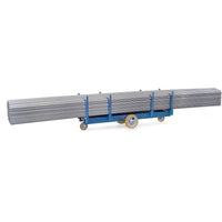 Fetra Langmaterial-Wagen, bis 3000 kg, mit Rungen 500 mm lang