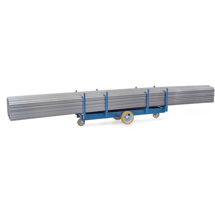 Fetra Langmaterial-Wagen, bis 3000 kg, mit Rungen 500 mm lang
