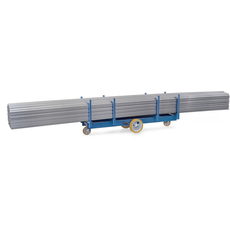 Fetra Langmaterial-Wagen, bis 3000 kg, mit Rungen 500 mm lang