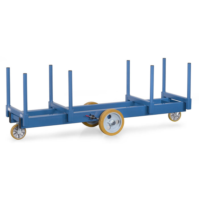 Fetra Langmaterial-Wagen, bis 3000 kg, mit Rungen 500 mm lang