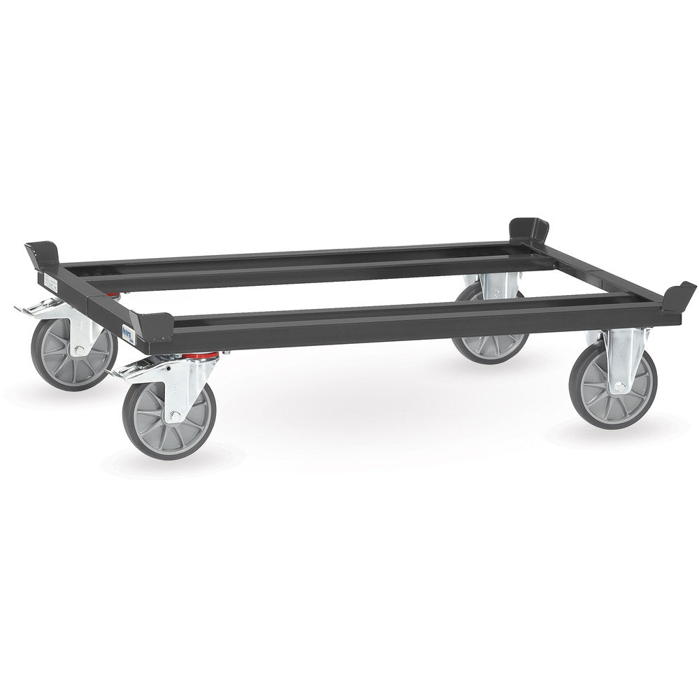 Fetra 22801/7016 Paletten-Fahrgestell "GREY EDITION" 750 kg, für Flachpaletten und Gitterboxen, TPE