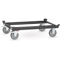 Fetra 22801/7016 Paletten-Fahrgestell "GREY EDITION" 750 kg, für Flachpaletten und Gitterboxen, TPE