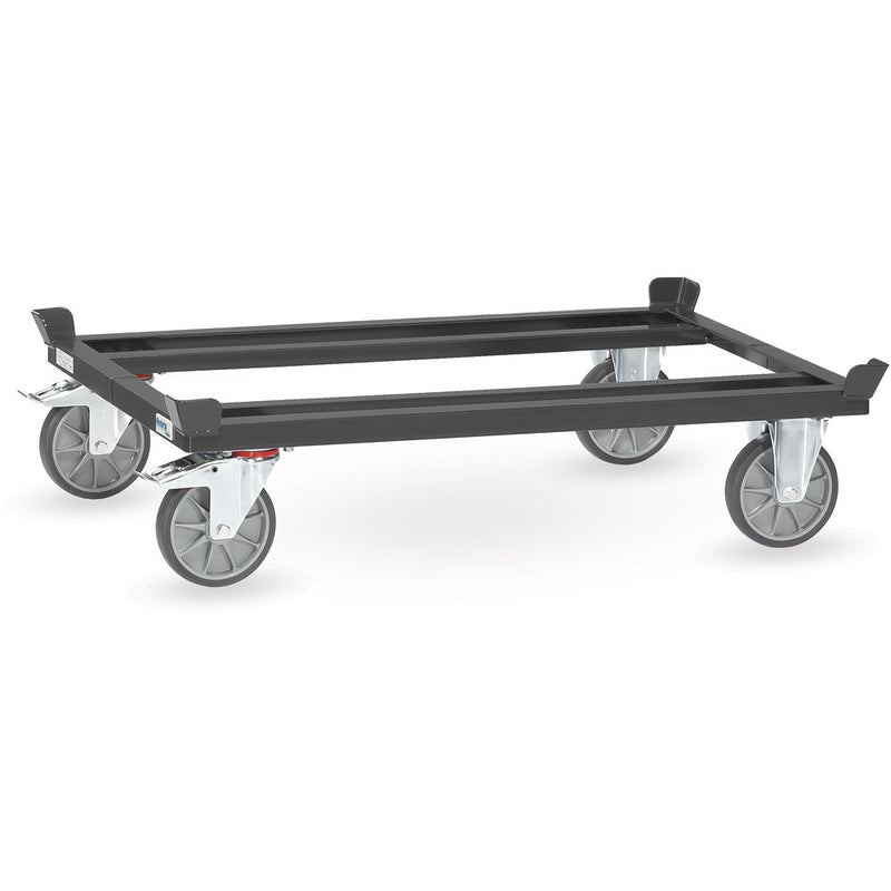 Fetra 22801/7016 Paletten-Fahrgestell "GREY EDITION" 750 kg, für Flachpaletten und Gitterboxen, TPE