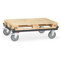 Fetra 22801/7016 Paletten-Fahrgestell "GREY EDITION" 750 kg, für Flachpaletten und Gitterboxen, TPE