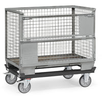 Fetra 22801/7016 Paletten-Fahrgestell "GREY EDITION" 750 kg, für Flachpaletten und Gitterboxen, TPE