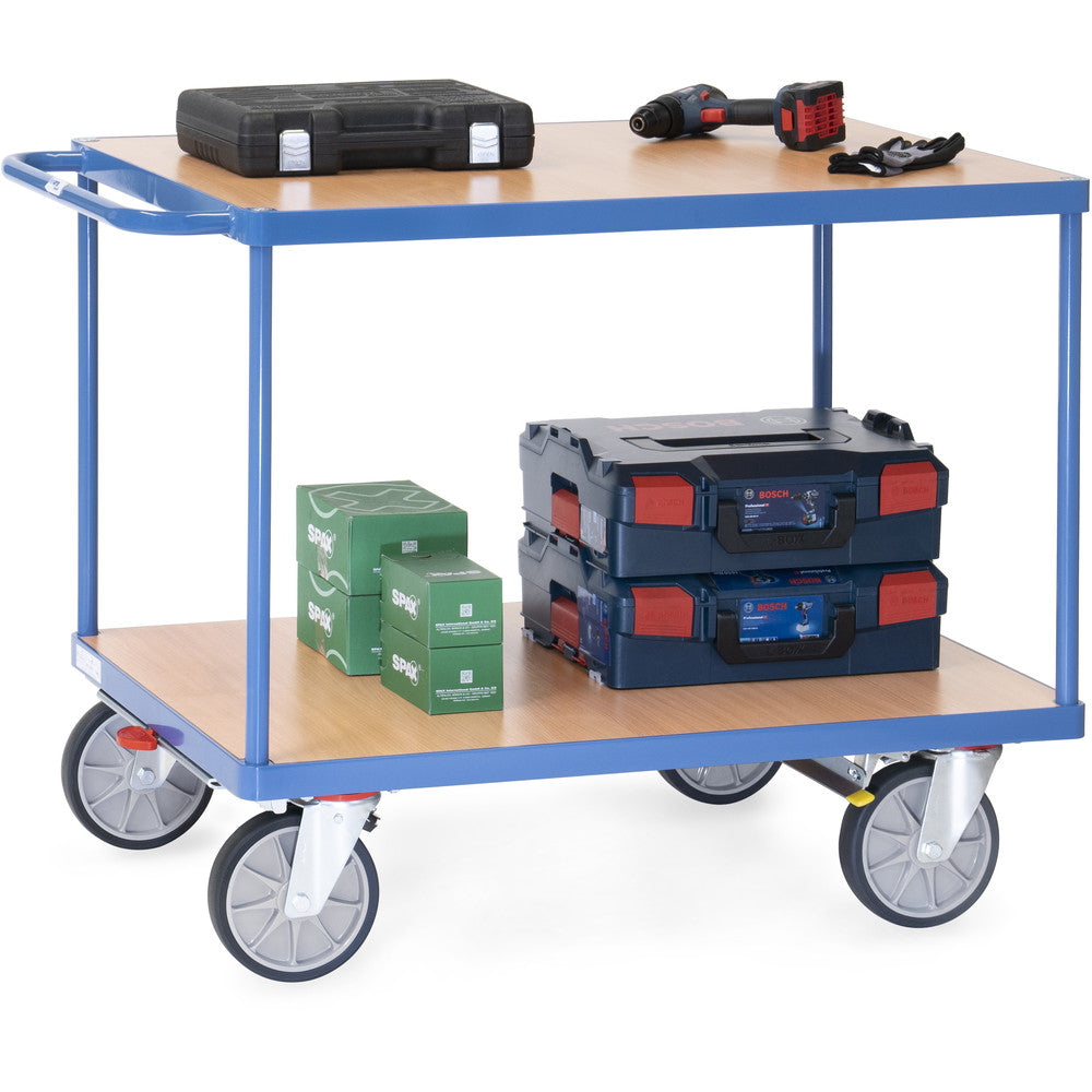 Fetra Schwerer Tischwagen, rechteckige Ladeflächen, bis 600 kg