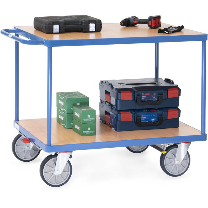 Fetra Schwerer Tischwagen, rechteckige Ladeflächen, bis 600 kg