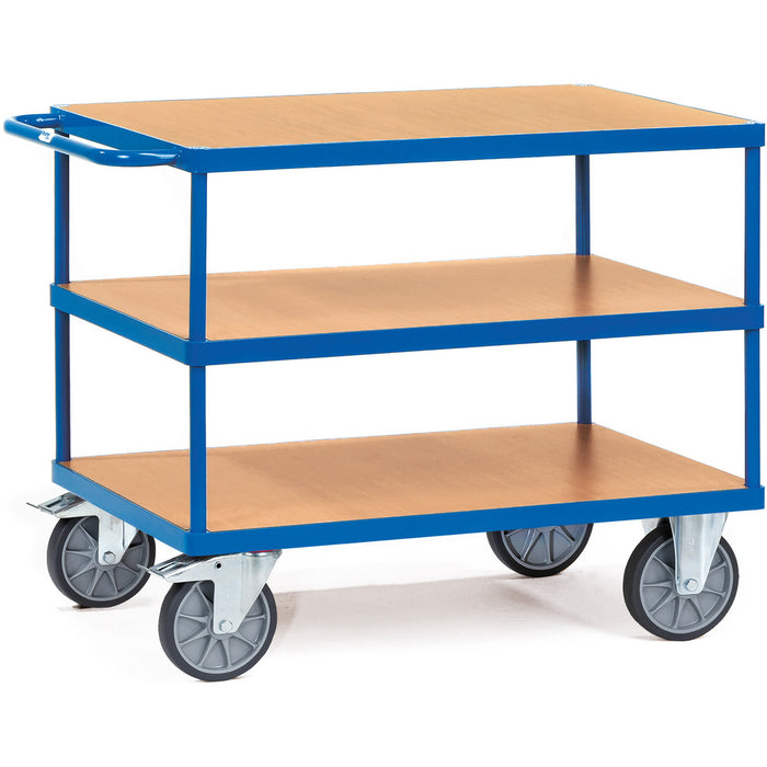 Fetra Schwerer Tischwagen, rechteckige Ladeflächen, bis 600 kg