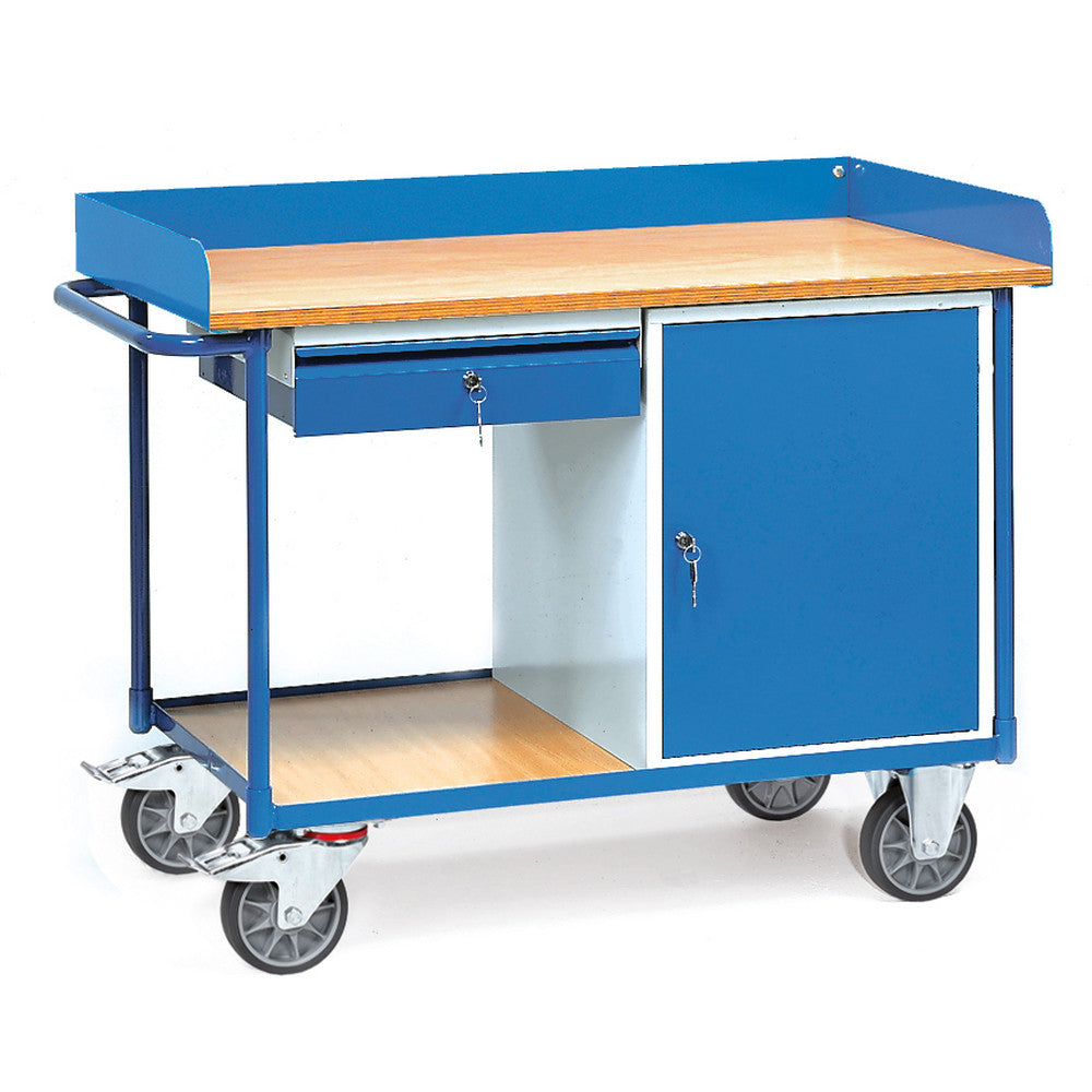 Fetra 2436 Werkstattwagen mit Schublade und Schrank, 400 kg