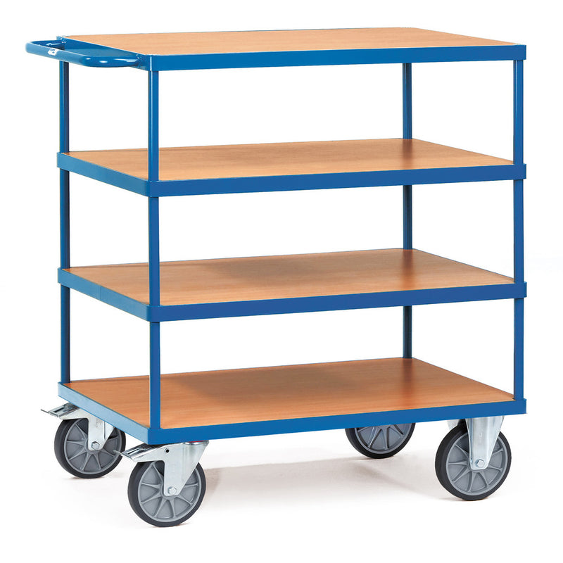 Fetra Schwerer Tischwagen, rechteckige Ladeflächen, 600 kg
