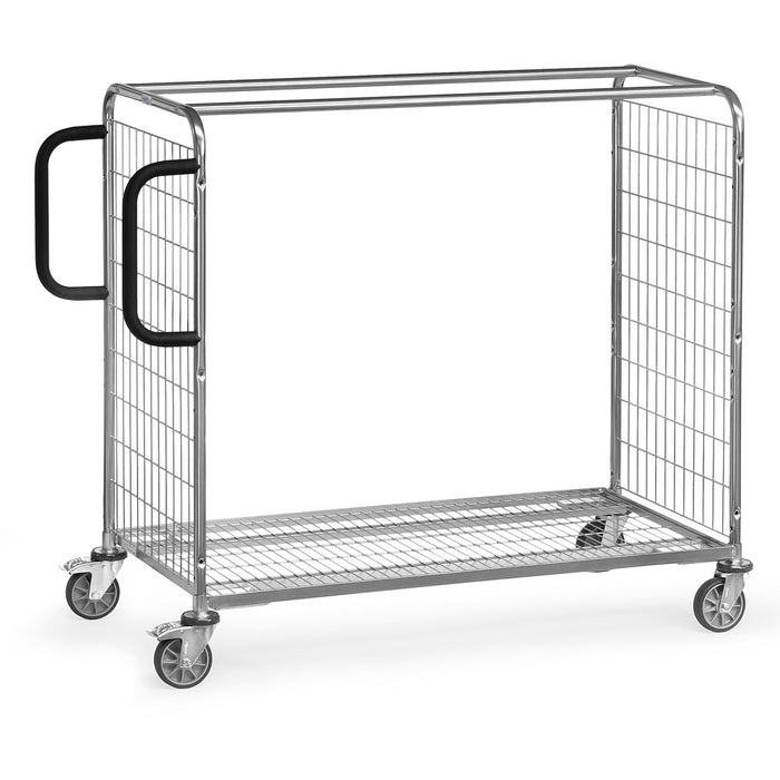 Fetra Kommissionierwagen mit Drahtschweißgitter, bis 300 kg