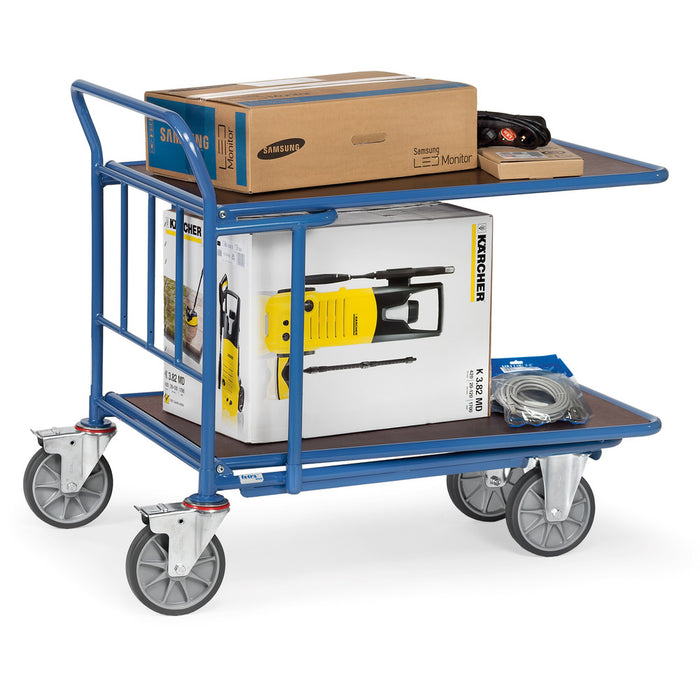 Fetra C+C Wagen mit Schiebebügel und zwei Etagen, bis 500 kg