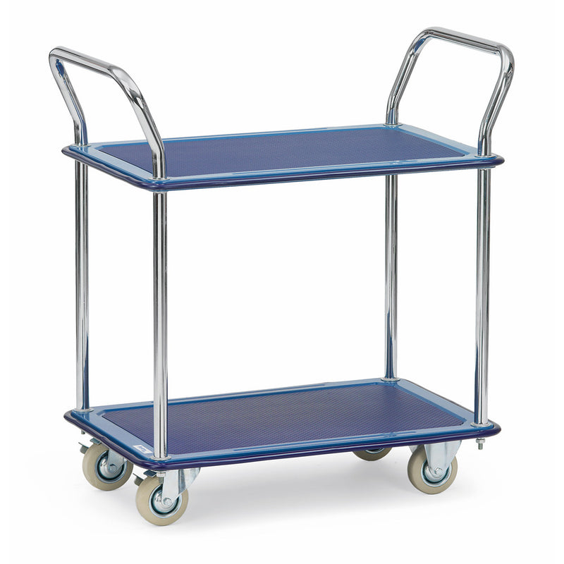 Fetra 3112 Ganzstahlwagen mit zwei Plattformen 120 kg