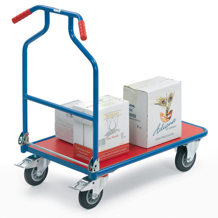 Fetra 3301 blau/rot Optiliner mit roter Holzplattform 400 kg