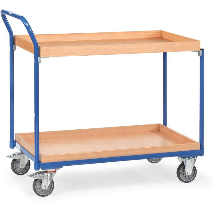 Fetra Leichter Tischwagen mit Holzkästen, 300 kg