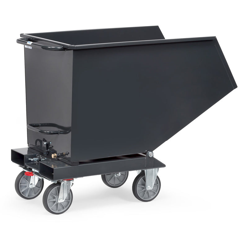 Fetra Muldenkipper, 750 kg, 450 Liter, TOTALSTOP anthrazit, ohne Ablasshahn