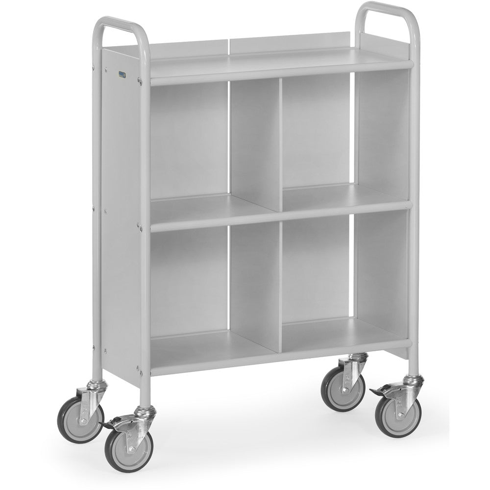 Fetra 4873 Bürowagen mit drei Böden, Trenn- und Rückwand, 150 kg