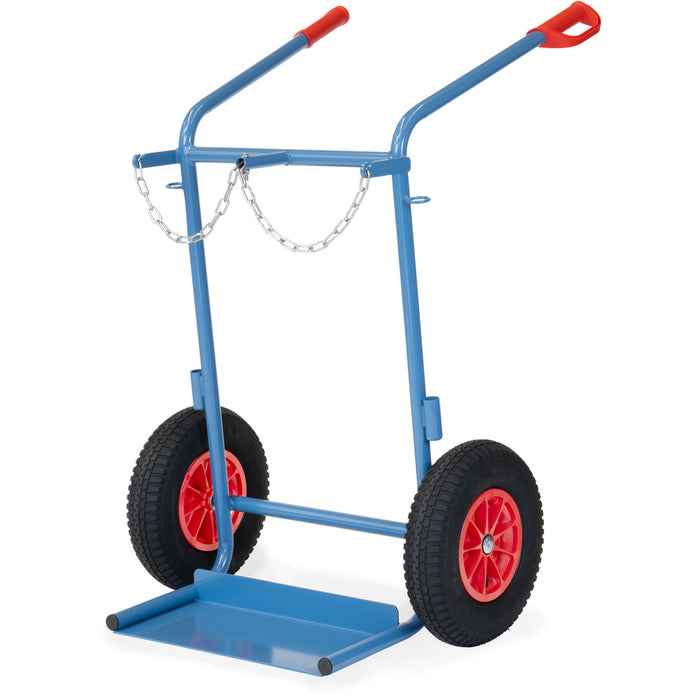Fetra Stahlflaschenkarren, 150 kg, für zwei Stahlflaschen