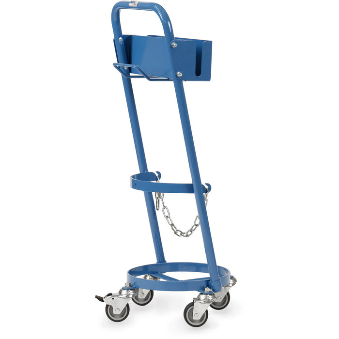 Fetra 51161 Stahlflaschen-Roller mit Haken, 80 kg, für eine Propangasflasche