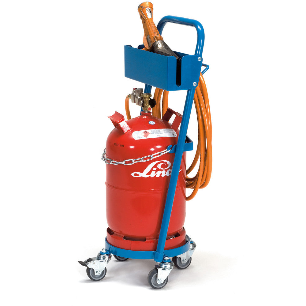 Fetra 51161 Stahlflaschen-Roller mit Haken, 80 kg, für eine Propangasflasche
