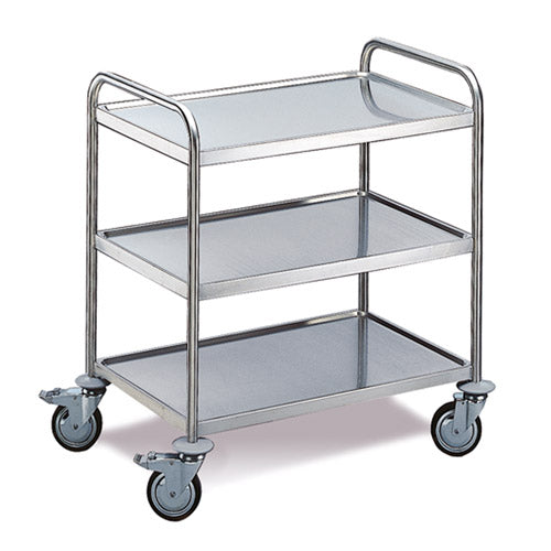 ROLLCART Tischwagen, drei Etagen, 100 kg Tragkraft
