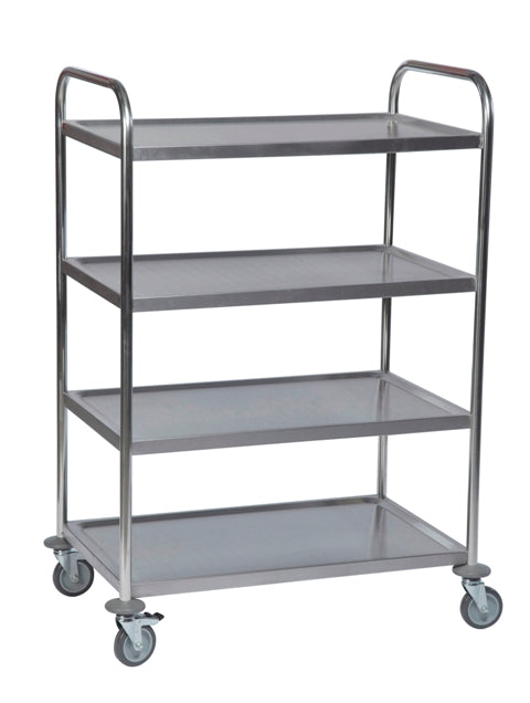 ROLLCART 62-3400 Edelstahl-Tischwagen vier Etagen