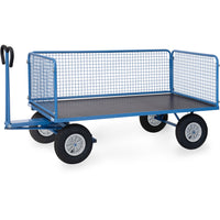 Fetra Handpritschenwagen mit Drahtgitterwänden, bis 1250 kg