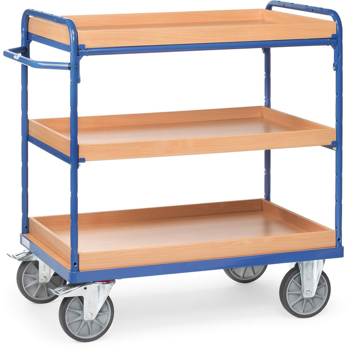 Fetra Etagenwagen mit drei Kästen aus Holz, bis 600 kg