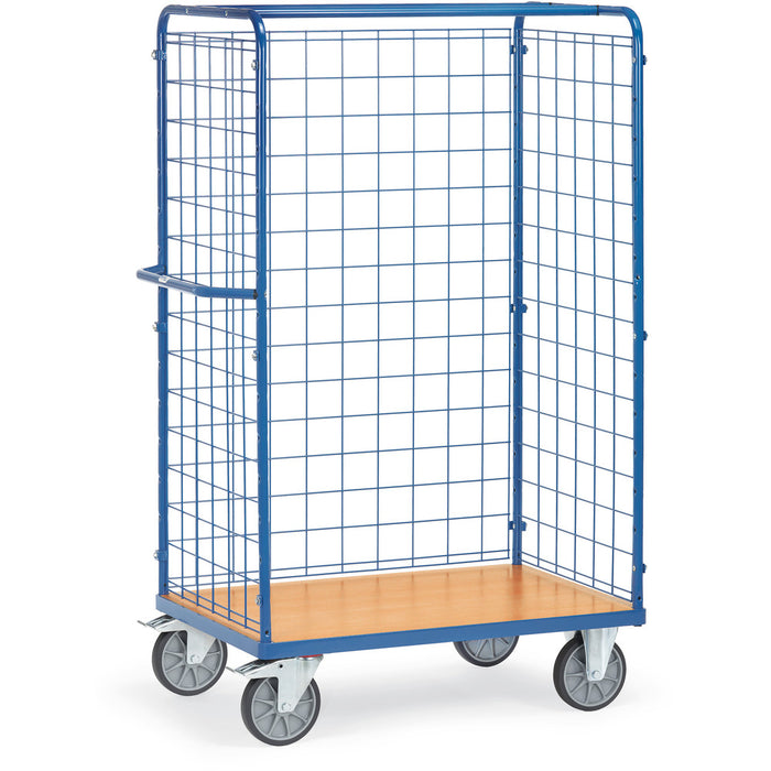Fetra Hoher Paketwagen mit drei Drahtgitterwänden, 600 kg