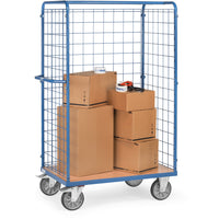 Fetra Hoher Paketwagen mit drei Drahtgitterwänden, 600 kg