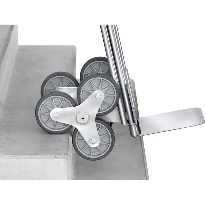 Fetra AK1325 Treppenkarren Alu 200 kg, dreiarmige Rad-Sterne TPE