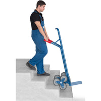 Fetra TK1325 Treppenkarren Stahl 200 kg, mit zwei dreiarmigen Rad-Sternen