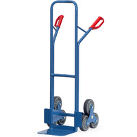 Fetra TK1325 Treppenkarren Stahl 200 kg, mit zwei dreiarmigen Rad-Sternen