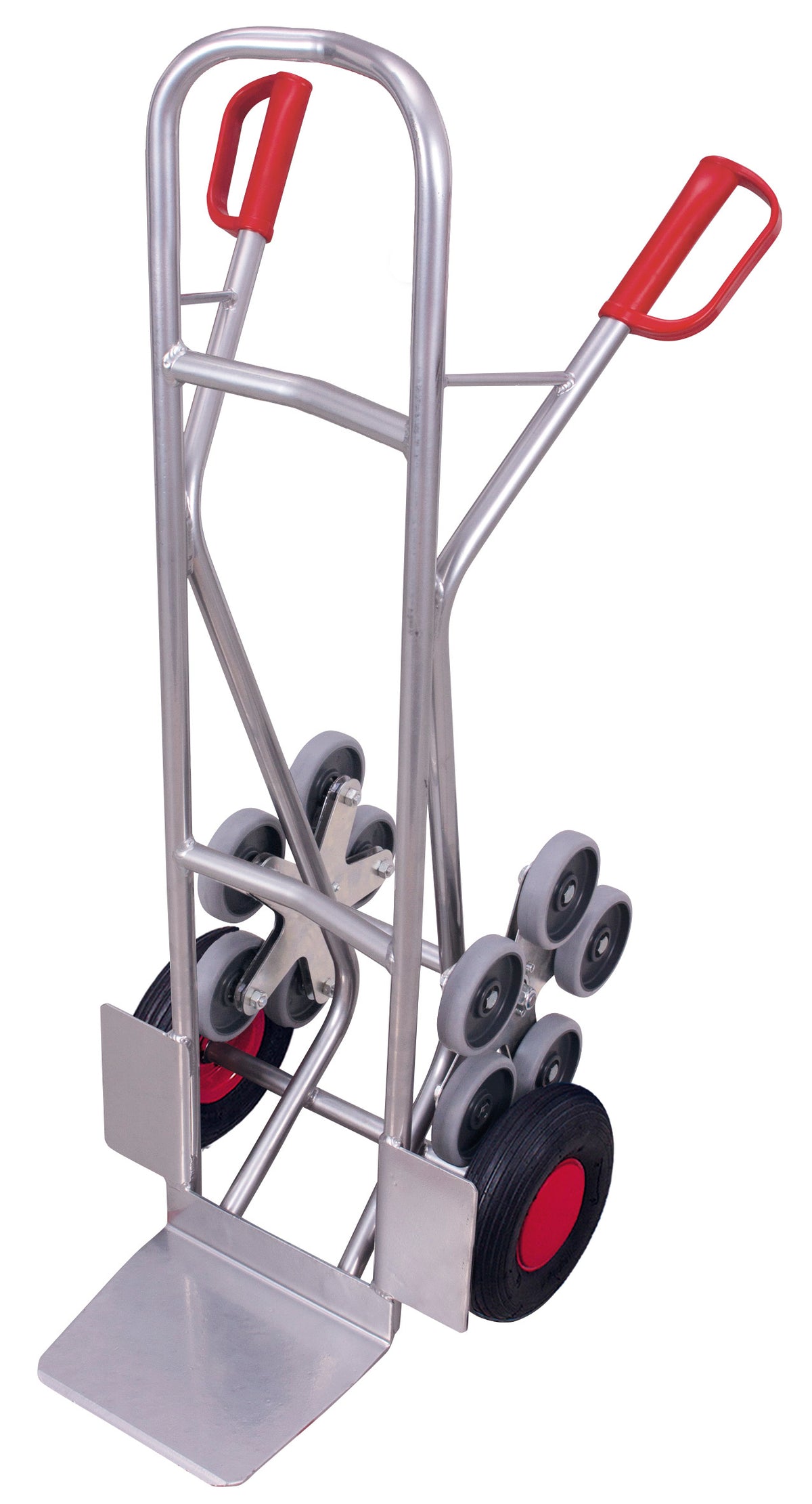 VARIOfit ap-1301 Aluminium Treppenkarre mit zwei fünfarmigen Radsternen
