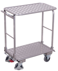 VARIOfit ap-450.813 Aluminium-Klappbügelwagen mit zwei Etagen, EasySTOP