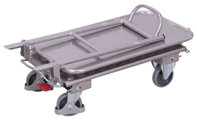 VARIOfit ap-450.813 Aluminium-Klappbügelwagen mit zwei Etagen, EasySTOP