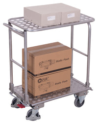VARIOfit ap-450.813 Aluminium-Klappbügelwagen mit zwei Etagen, EasySTOP