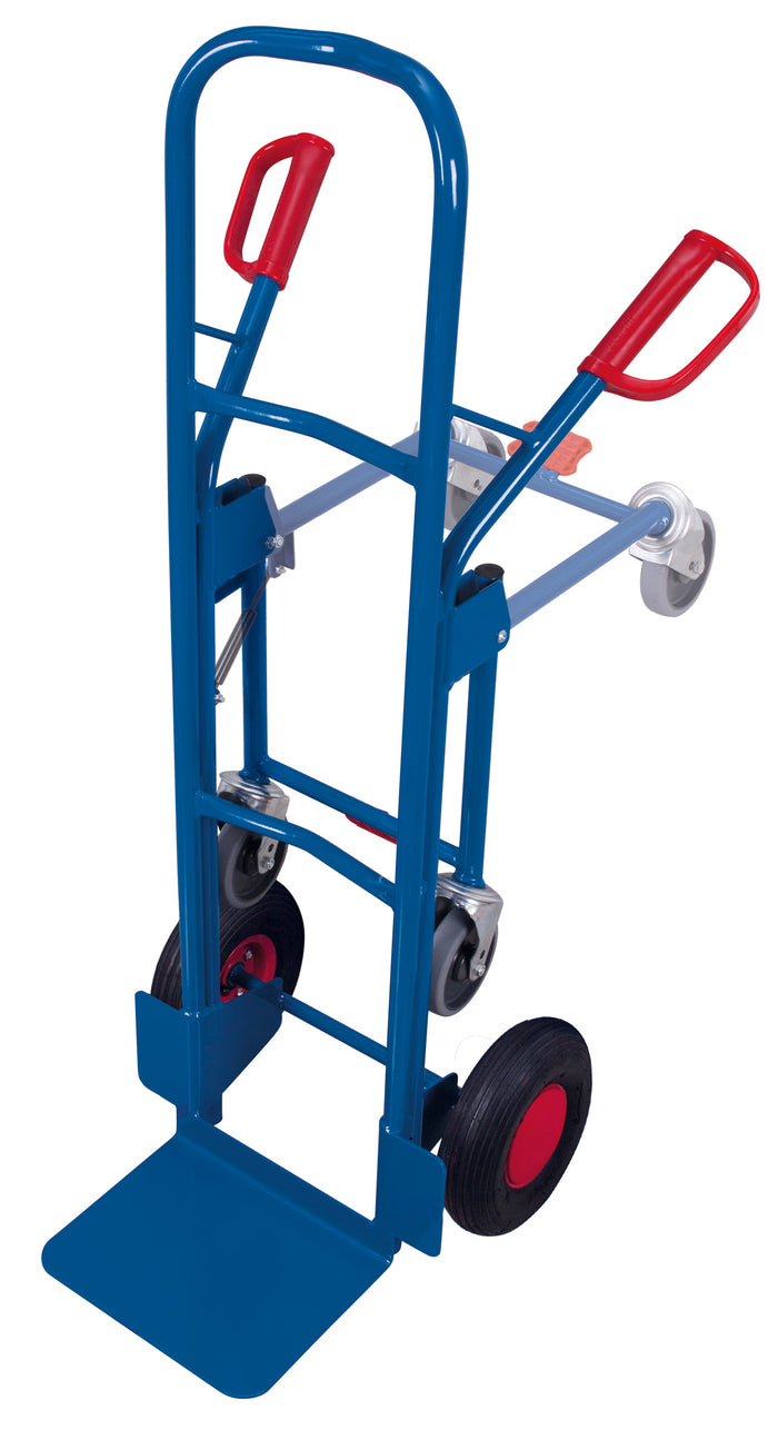 VARIOfit Sackkarre mit zwei Stützrädern, 250 kg Luft-Bereifung